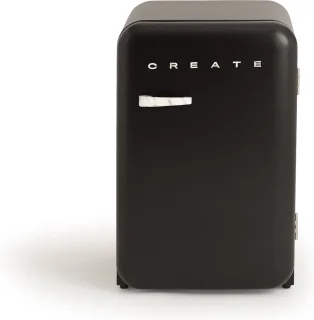 CREATE RETRO FRIDGE koelvriescombinatie 107L zwart
