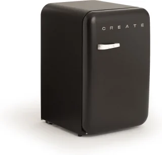 CREATE RETRO FRIDGE koelvriescombinatie 107L zwart