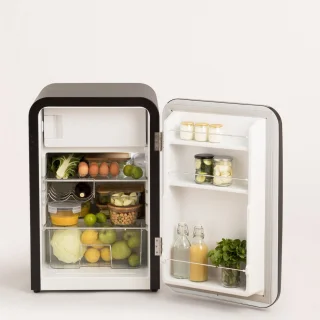 CREATE RETRO FRIDGE koelvriescombinatie 107L zwart