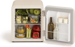 CREATE RETRO FRIDGE tafelmodel koelkast 48L gebroken wit