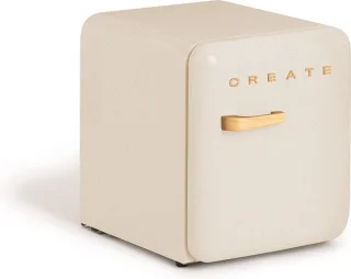 CREATE RETRO FRIDGE tafelmodel koelkast 48L gebroken wit