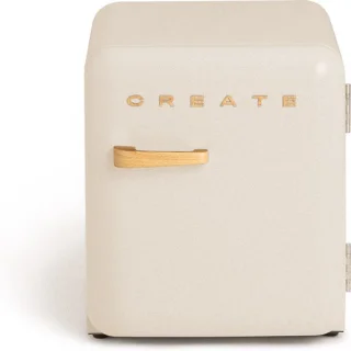 CREATE RETRO FRIDGE tafelmodel koelkast 48L gebroken wit