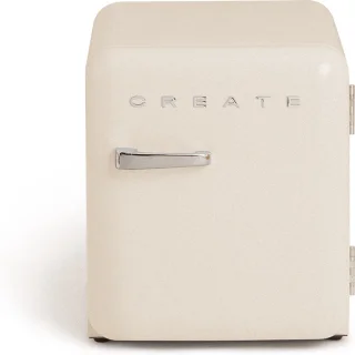 CREATE Retro Fridge tafelmodel koelkast 48L silver