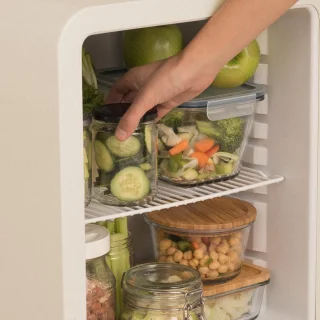 CREATE Retro Fridge tafelmodel koelkast 48L silver