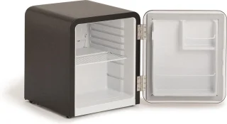 CREATE RETRO FRIDGE Tafelmodel Koelkast 48L Zwart Silver