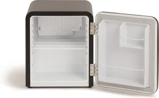 CREATE RETRO FRIDGE Tafelmodel Koelkast 48L Zwart Wood