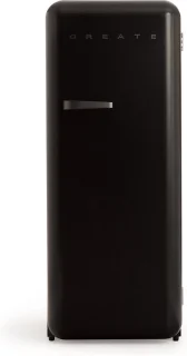 CREATE RETRO FRIDGE Zwart Koelkast met Vriezer 281L