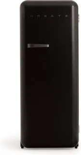 CREATE RETRO FRIDGE Zwart Koelkast met Vriezer 281L