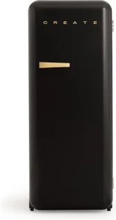 CREATE Retro Fridge Zwart Koelkast met Vriezer 281L