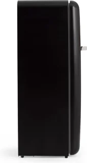 CREATE Retro Fridge Zwart Silver Koelkast met Vriezer 281L