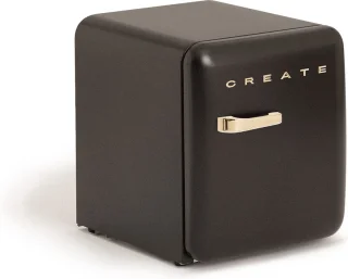 CREATE RETRO FRIDGE Zwart Tafelmodel Koelkast 48L
