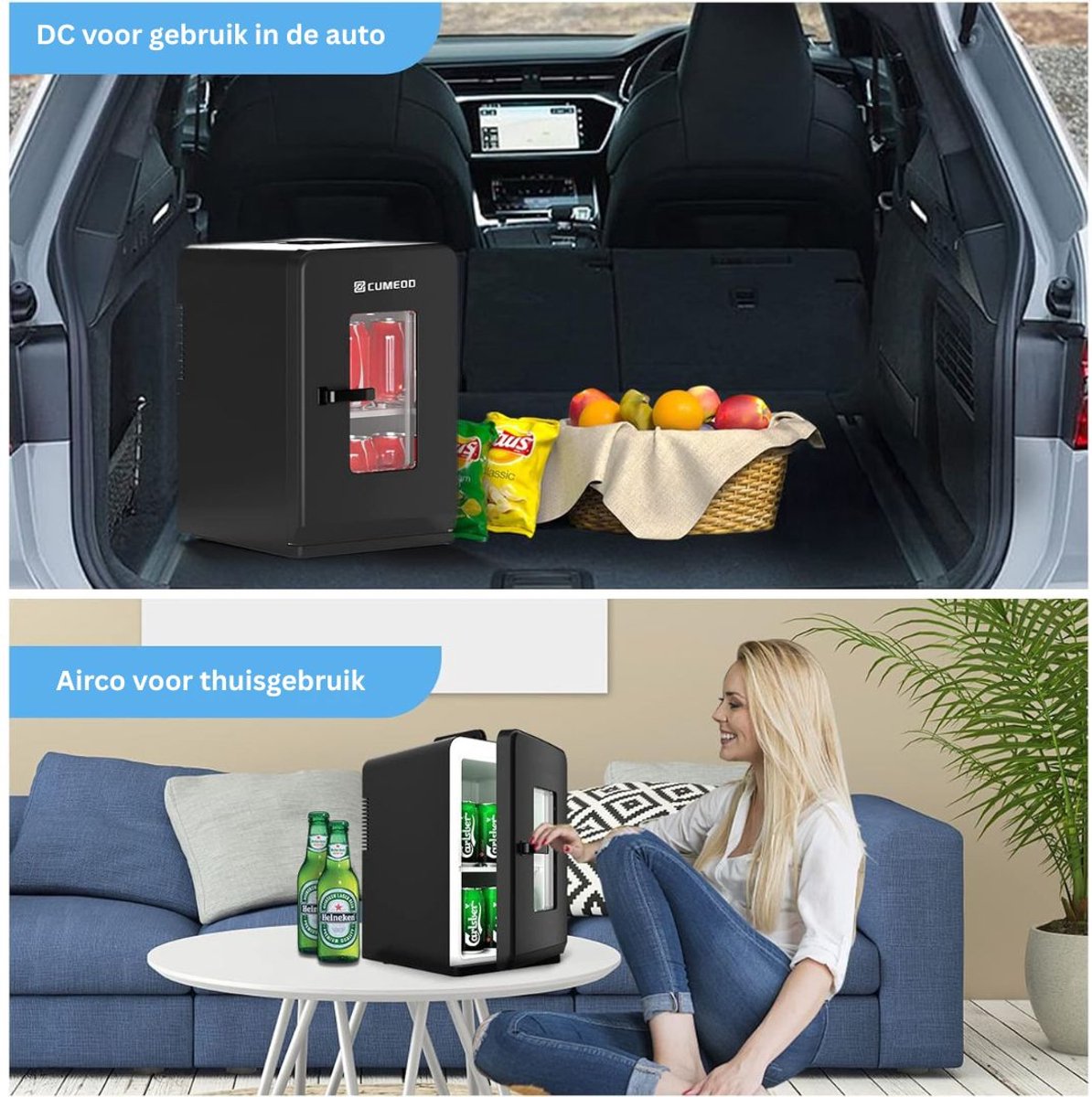 CRLYN Minibar Mini Koelkast Zwart