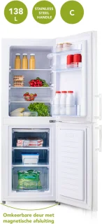 DOMO DO91304C Koelvriescombinatie 138L Wit