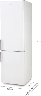DOMO DO91308C Koelvriescombinatie 244L Wit
