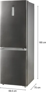 DOMO DO91334C Koelvriescombinatie 338L Inox