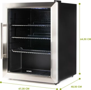 DOMO DO91609BK Barkoelkast 60L Glazen Deur