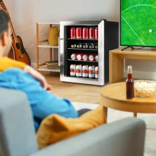 DOMO DO91609BK Barkoelkast 60L Glazen Deur