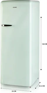 DOMO DO91701R Retro Koelkast 218L Muntgroen