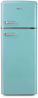 DOMO DO91705R Retro Koelvriescombinatie 206L Blauw
