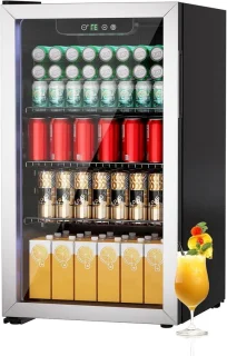 Drank koelkast - 115 blikjes - zilver