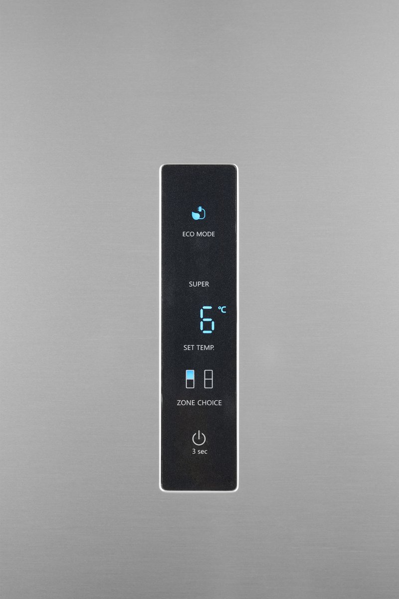 EDY EDHC8091A Koel-vriescombinatie Inox Look