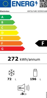 Electrolux KNT2LF18S koel/vries combinatie inbouw