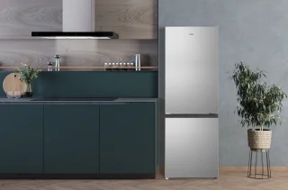 ETNA KCV343RVS Koelvriescombinatie RVS
