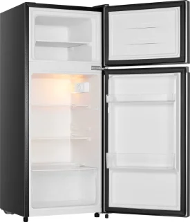 Everglades EVTD3020 Dubbel Deurs Koelkast Zwart 124L