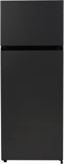Everglades EVTD3026 Dubbel-Deurs Koelkast Zwart 206L