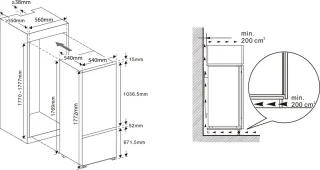 Exquisit EKGC270-70-E-040E koelvriescombinatie wit