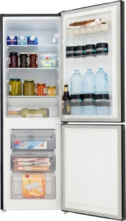 Exquisit KGC231-60-E-050CB Koel-vriescombinatie zwart 157L
