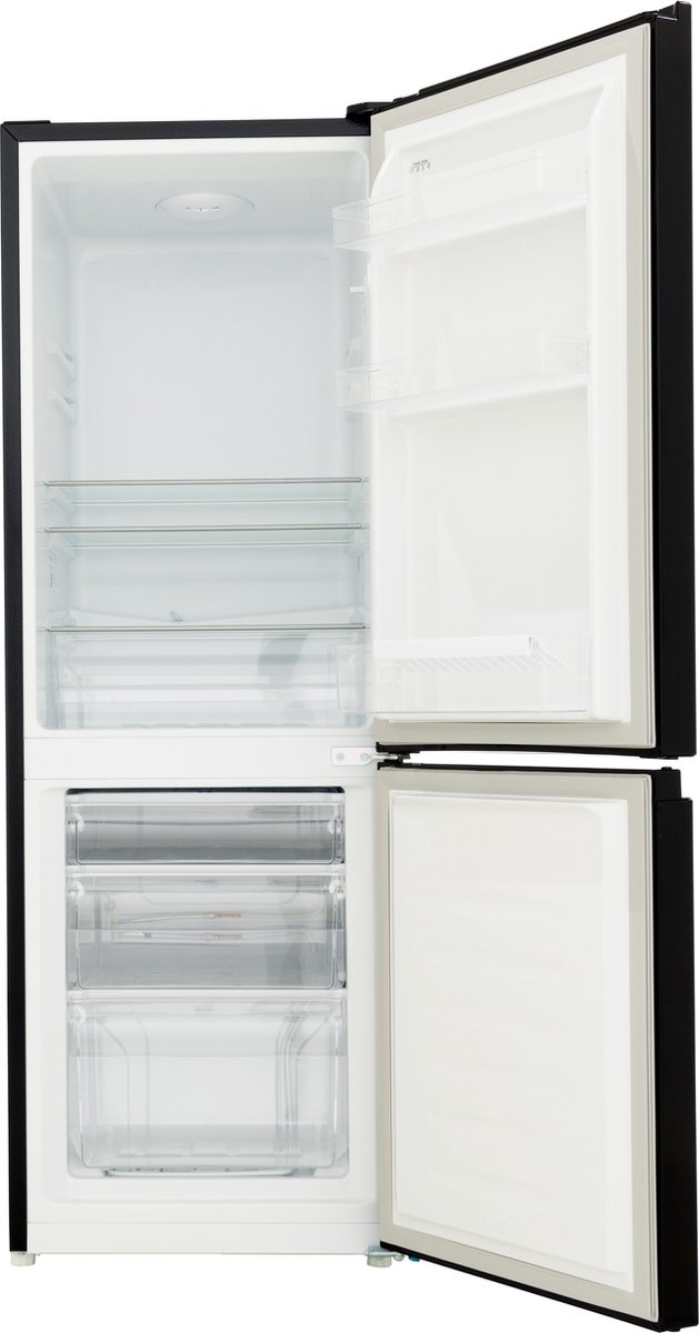 Exquisit KGC232-60-010CB Koelvriescombinatie Zwart