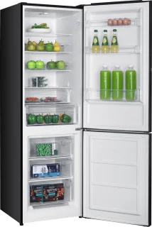Exquisit KGC320-90-E-041EB Koelvriescombinatie Zwart 315L