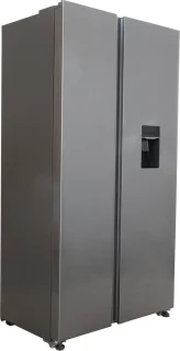Exquisit SBS146-WS-040ES Amerikaanse koelkast zilver 439L