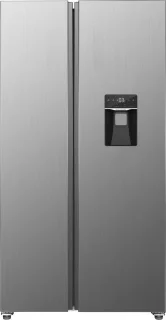 Exquisit SBS146-WS-040ES Amerikaanse koelkast zilver 439L