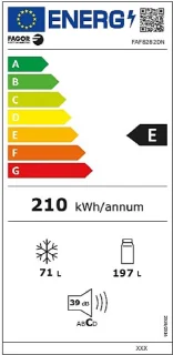 Fagor FAF8282DN Koel-Vriescombinatie