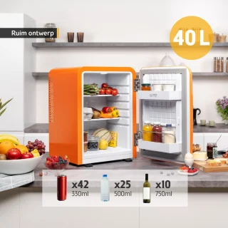 First Austria Mini koelkast 40L Oranje