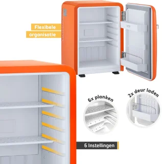 First Austria Mini koelkast 40L Oranje