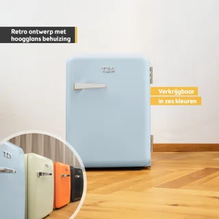 First Austria Mini koelkast 40L Retro Blauw