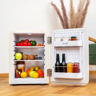 First Austria Mini koelkast 40L retro crème