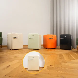 First Austria Mini koelkast 40L retro crème