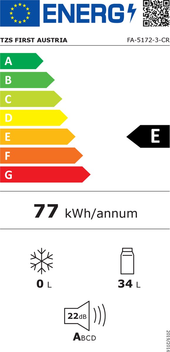 Wat vinden we goed aan de First Austria Mini koelkast 40L retro crème