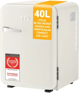 First Austria Mini koelkast 40L retro crème