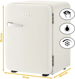 First Austria Mini koelkast 40L retro crème