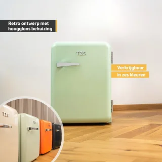 First Austria Mini koelkast 40L Retro Groen