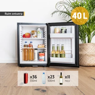 First Austria Mini koelkast 40L zwart