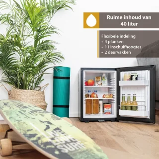 First Austria Mini Koelkast 40L Zwart Vrijstaand