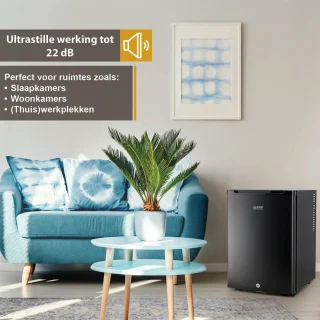 First Austria Mini Koelkast 40L Zwart Vrijstaand