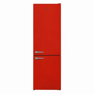 Fram Retro Koel-vriescombinatie 268L Rood