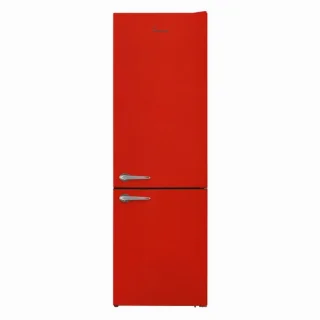 Fram Retro Koel-vriescombinatie 268L Rood